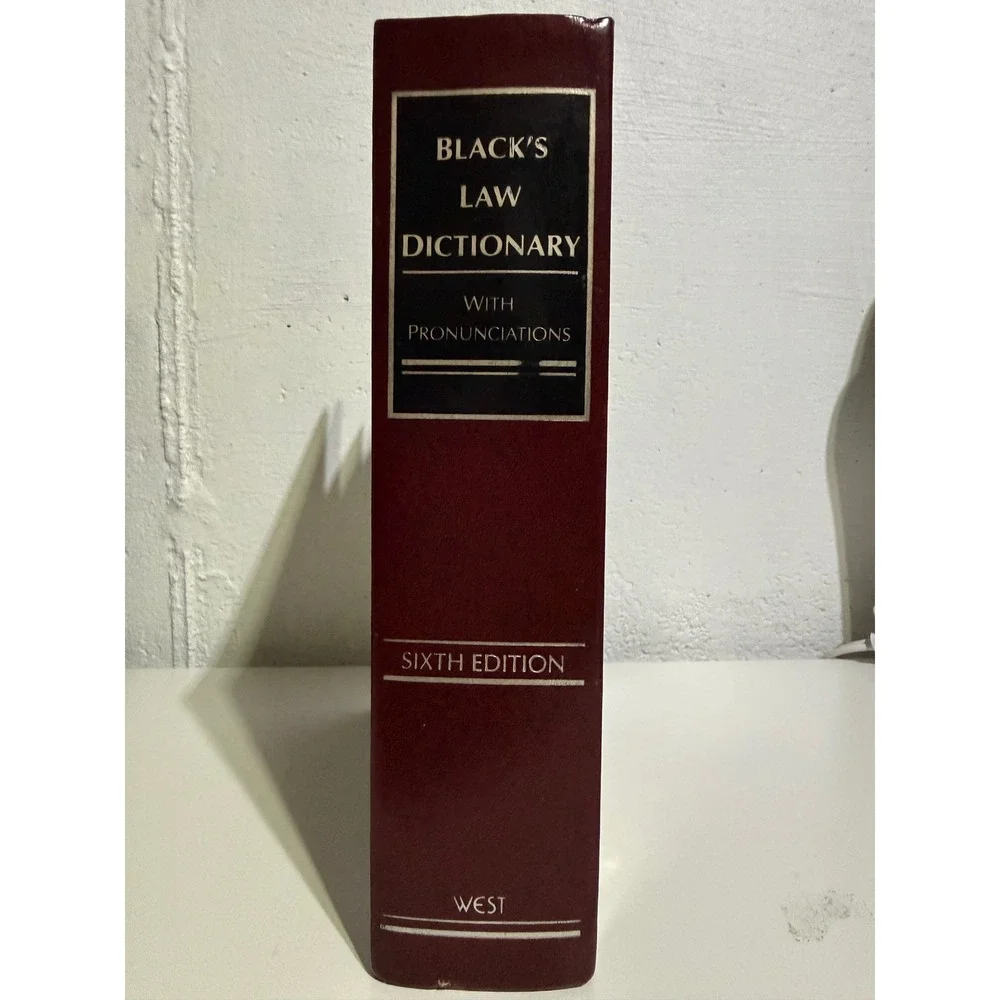 Black's Law Dictionary 6th Edition Centennial 1990 Hardcover With Pronunciations
